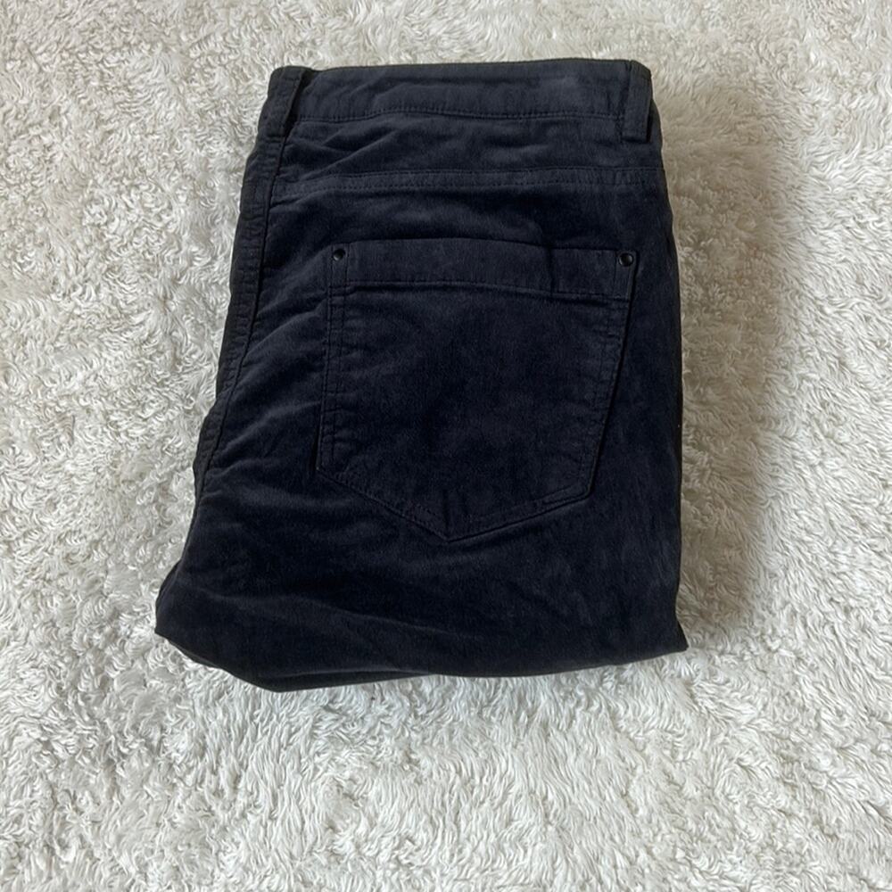 Yerse black low rise velvet skinny jeans pants NWT size T1 30x31